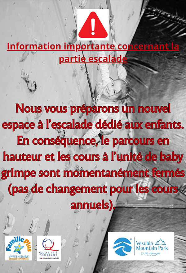 AFFICHE FERMETURE BABY GRIMPE