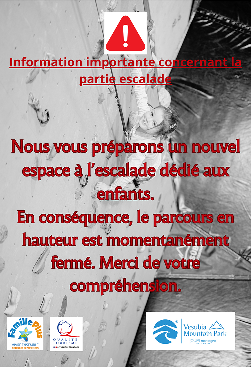 AFFICHE FERMETURE BABY GRIMPE