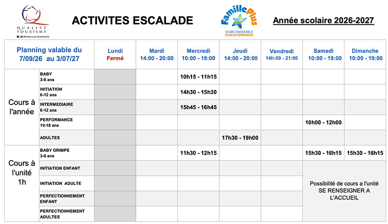 planning escalade 26 27