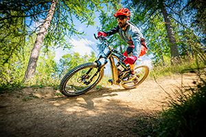 Mountain bike descent